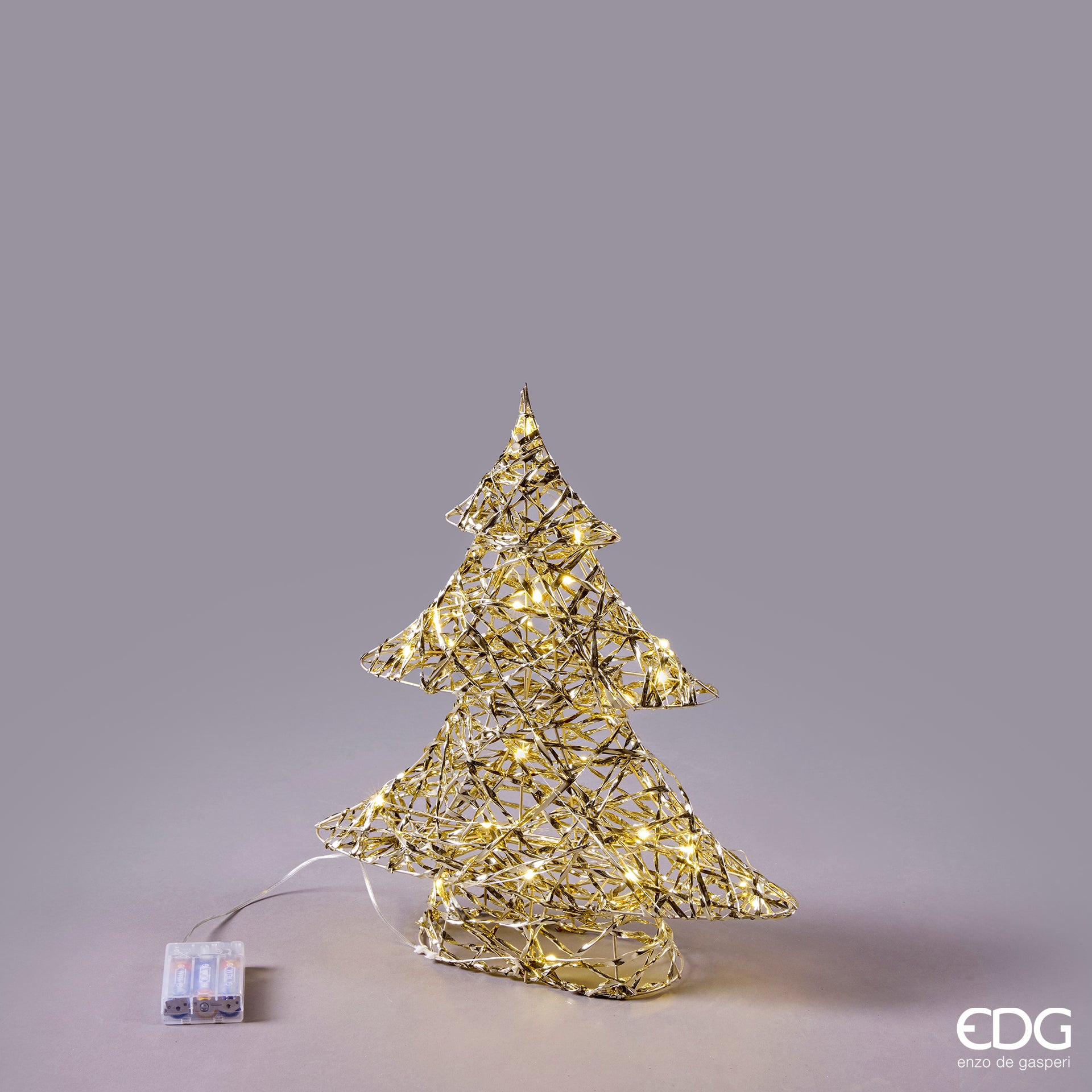 Edg - Albero led intreccio in metallo 30 microled | Rohome
