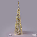 Edg - Albero led intreccio in metallo cono 40 microled | Rohome