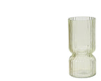 Vaso in Vetro Soffiato Colorato – Design Moderno a Coste| Rohome