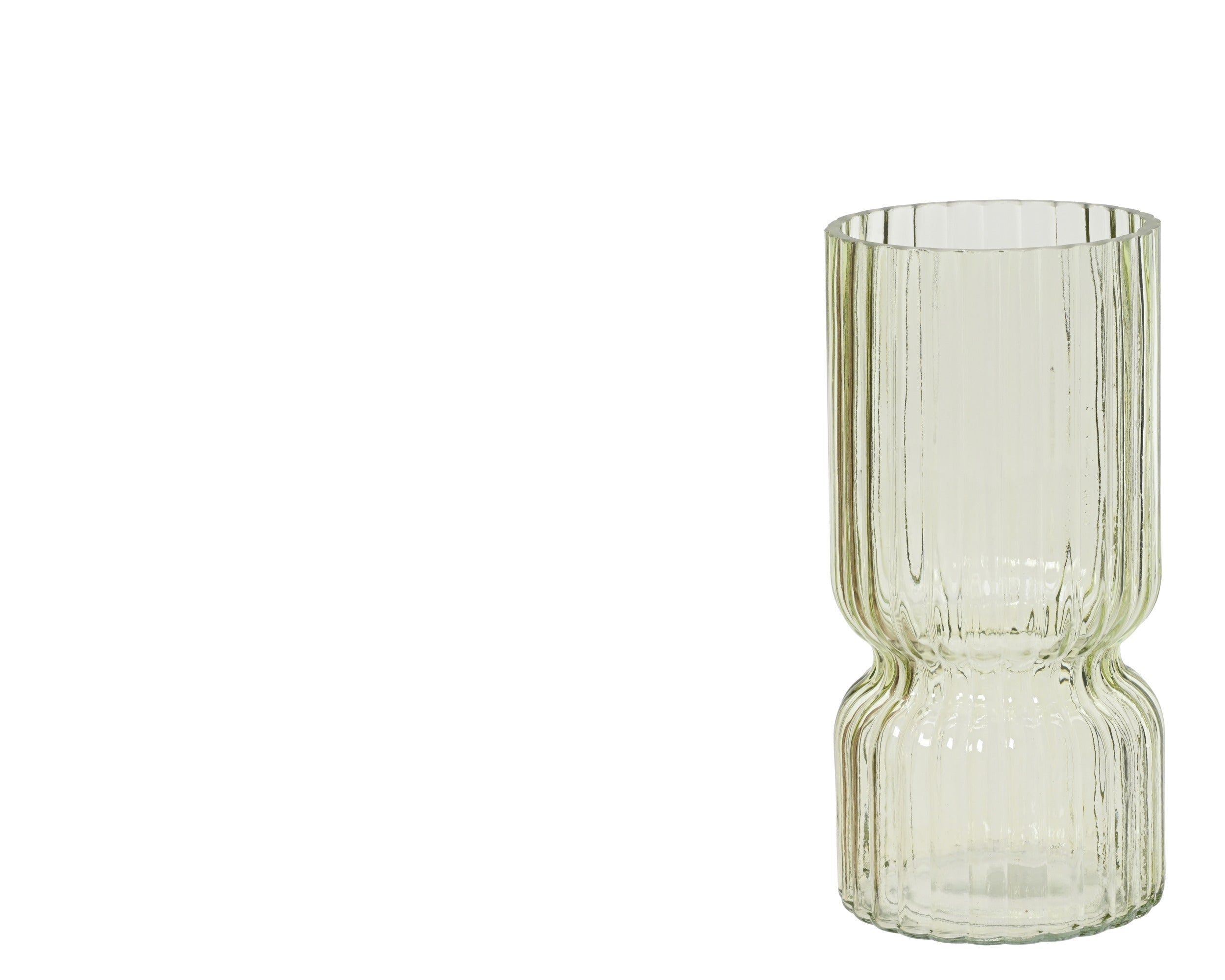 Vaso in Vetro Soffiato Colorato – Design Moderno a Coste| Rohome