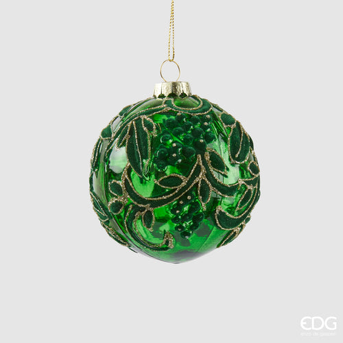 Edg - green gold mosaic christmas ball | rohome