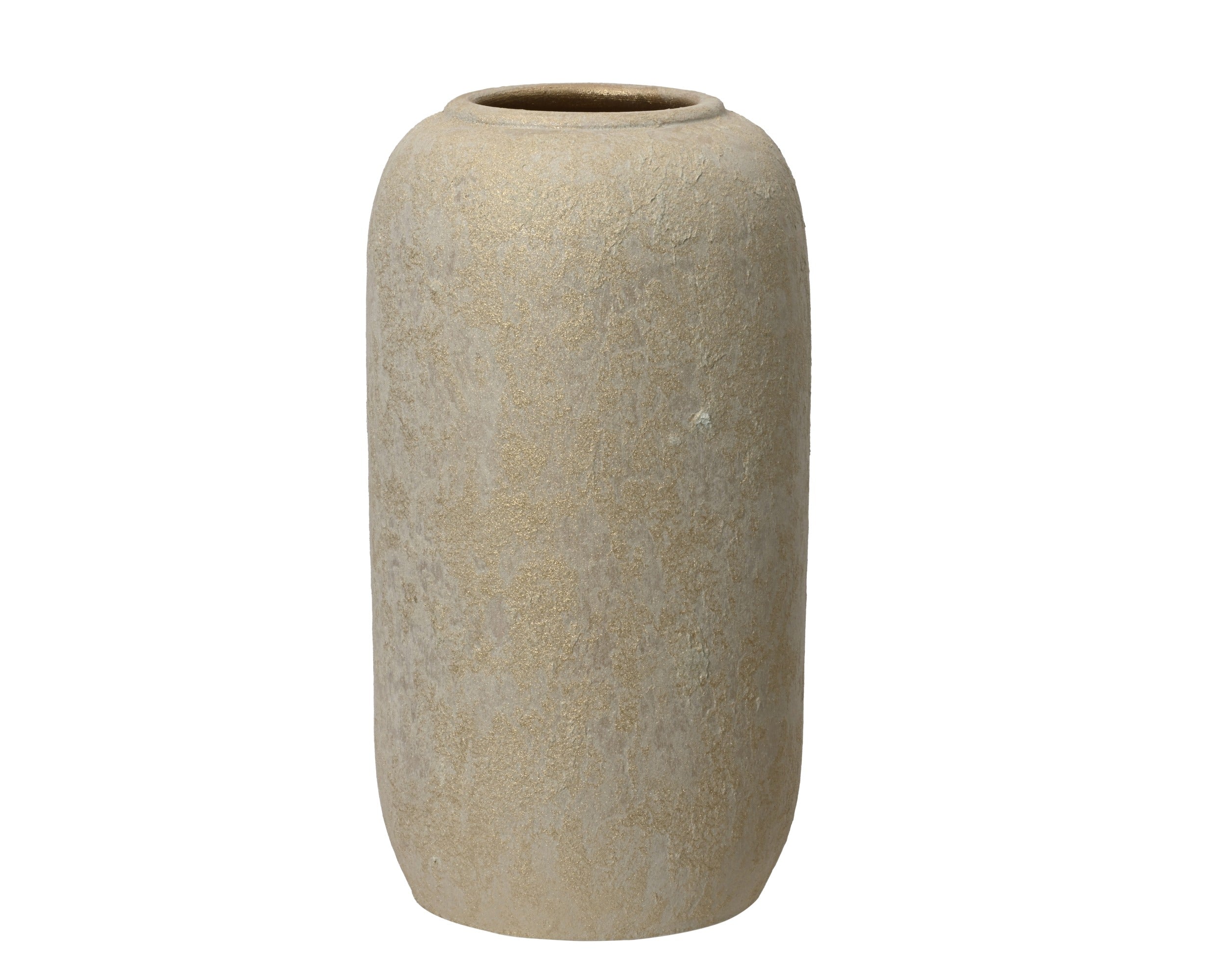 Vaso in terracotta colore gold effetto ruvido | Rohome