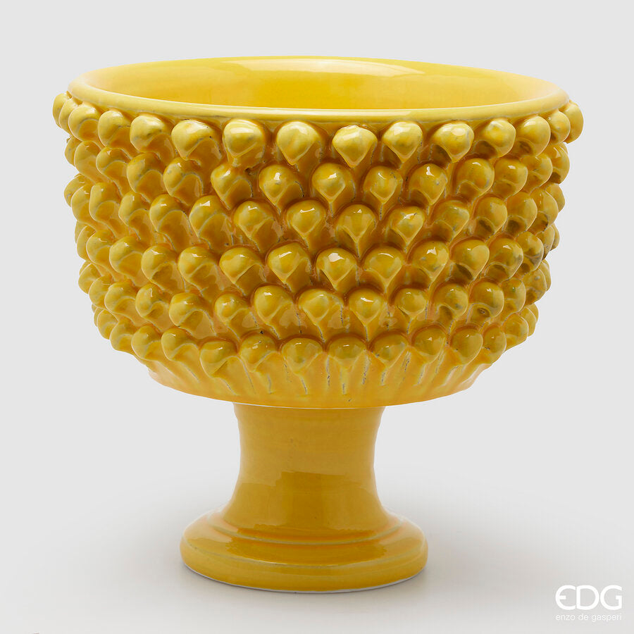 Edg - Vaso fenice pigna cache pot giallo | Rohome