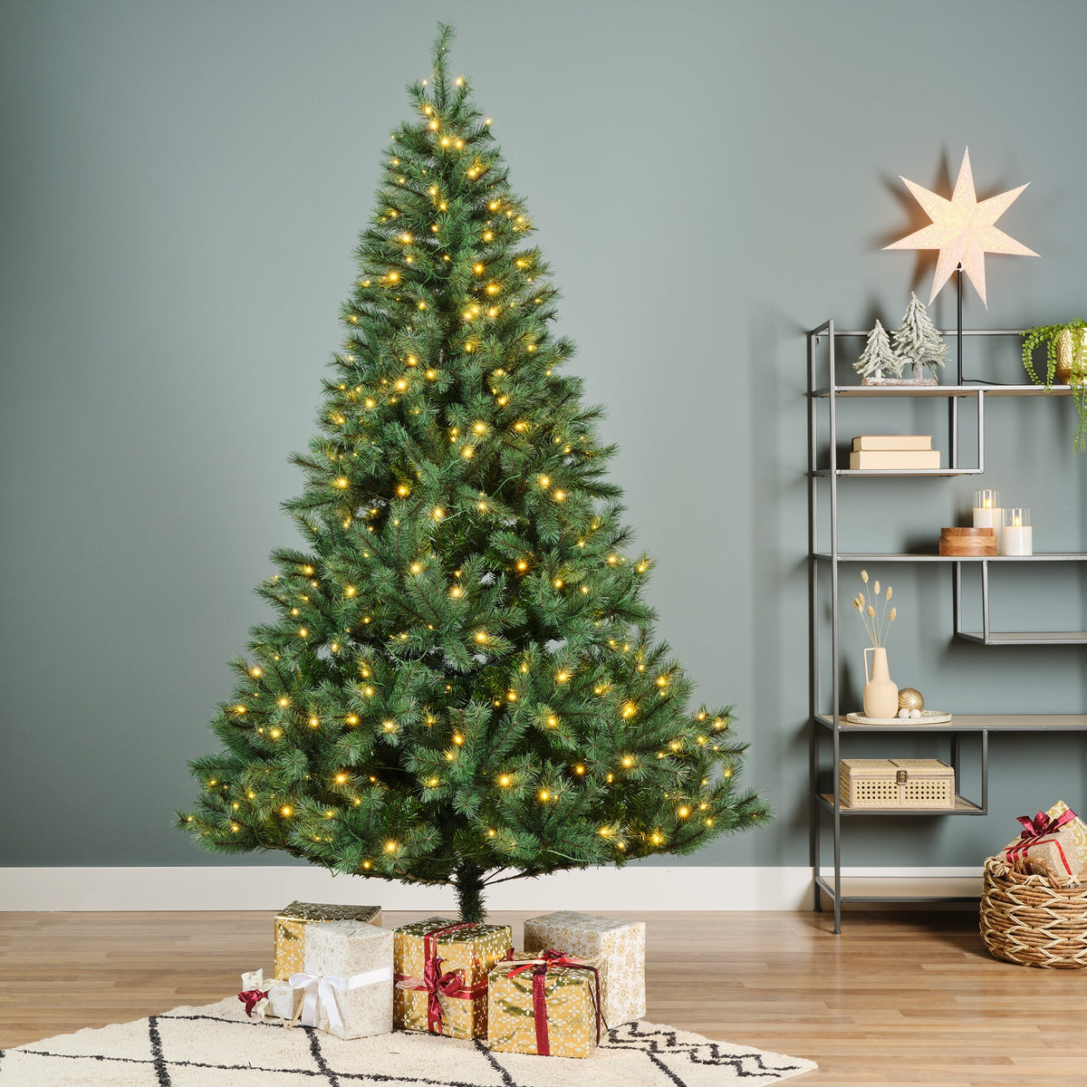 Albero di natale abete canada spruce 440 led h.180 cm | rohome