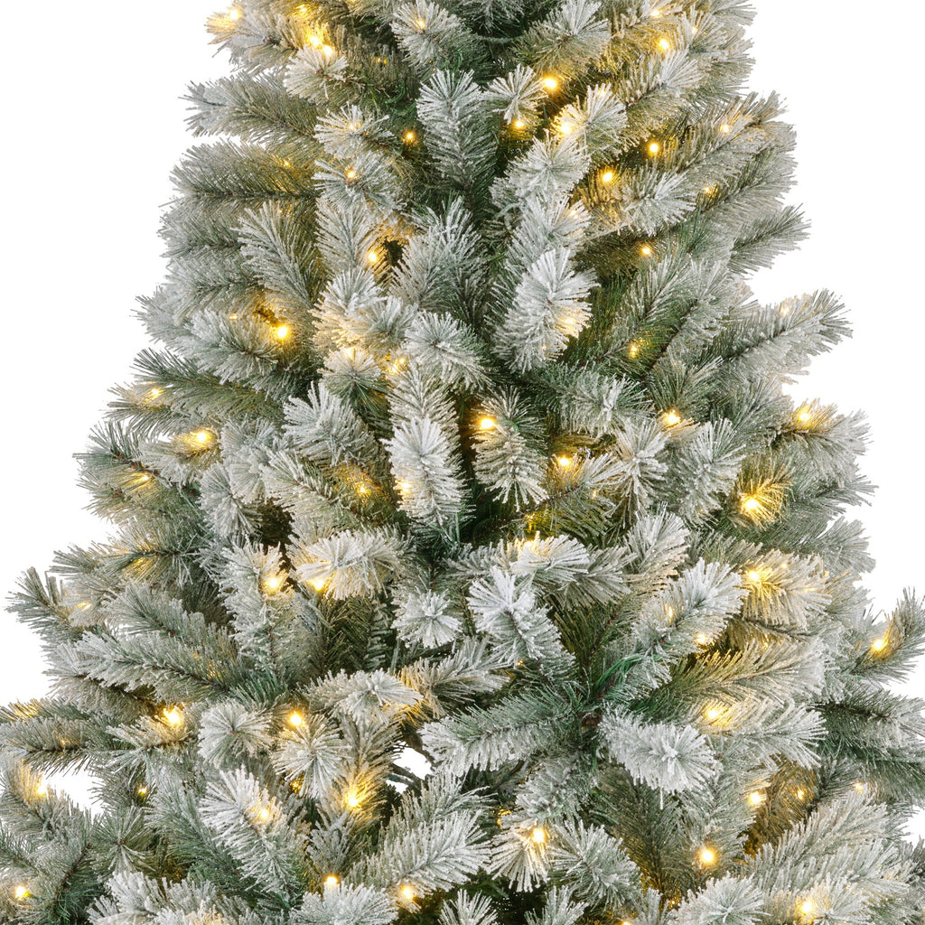 Albero di natale abete canada spruce frosted 440 led h.180 cm | rohome
