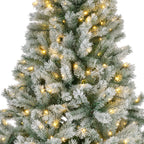 Albero di natale abete canada spruce frosted 440 led h.180 cm | rohome