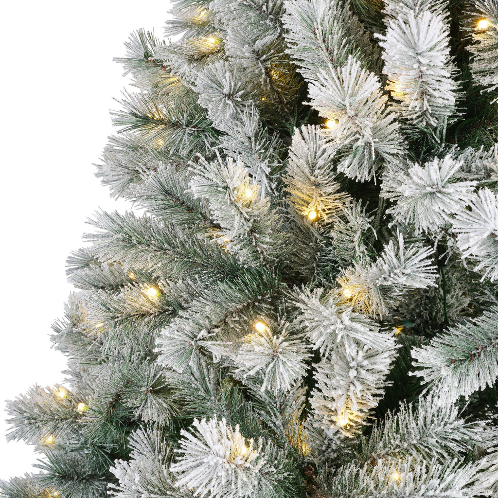 Albero di natale abete canada spruce frosted 440 led h.180 cm | rohome