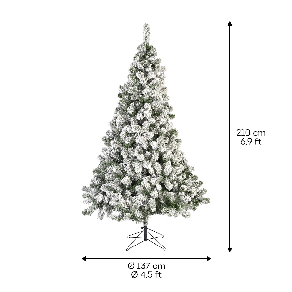 Albero di natale pino imperiale h. 210cm | rohome