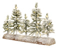 Centrotavola natalizio con alberi e led l.50cm | rohome
