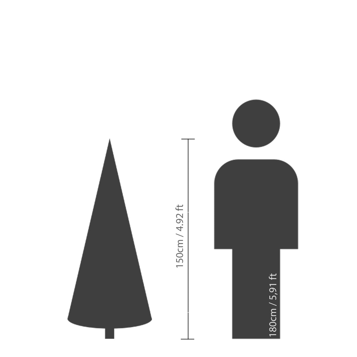 Albero di natale abete canada spruce h.150cm | rohome