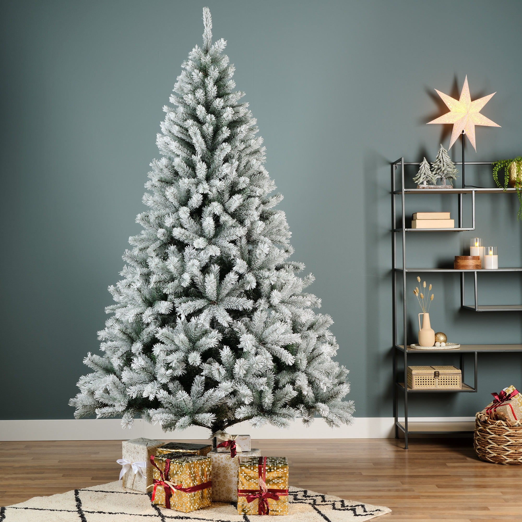 Albero di natale abete canada spruce innevato h.180 cm | rohome
