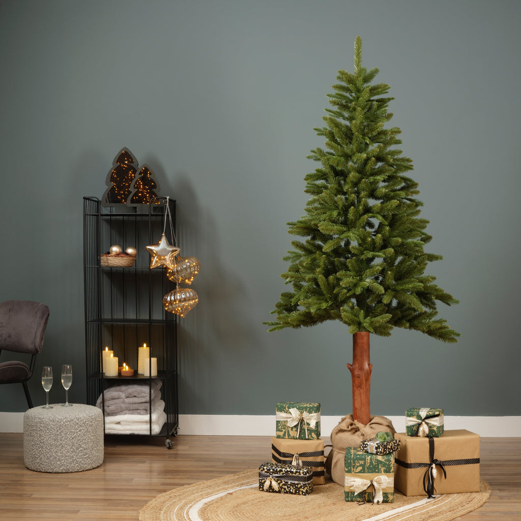 Albero di natale tiaga con tronco in legno H. 210cm | rohome