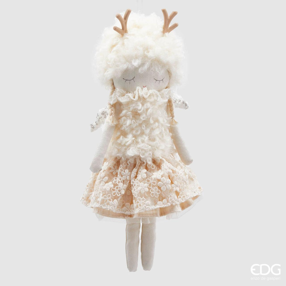 Peluche bimba renna con gambe molli h.42cm | Rohome