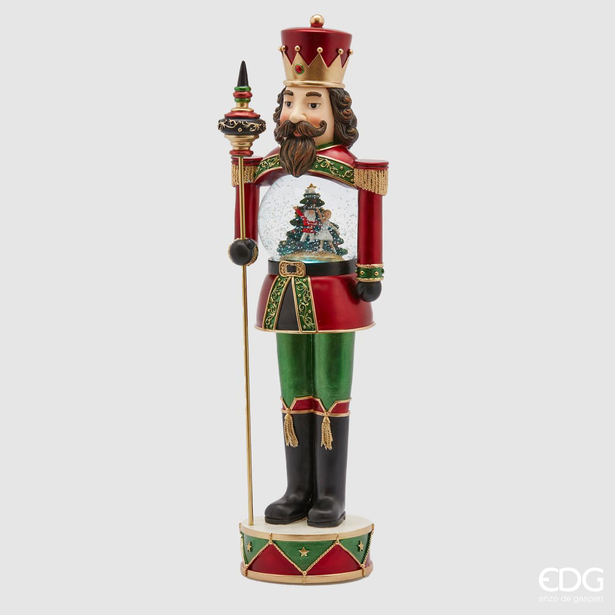 Edg - Soldatino natalizio con boule de neige carillon H.50cm | Rohome