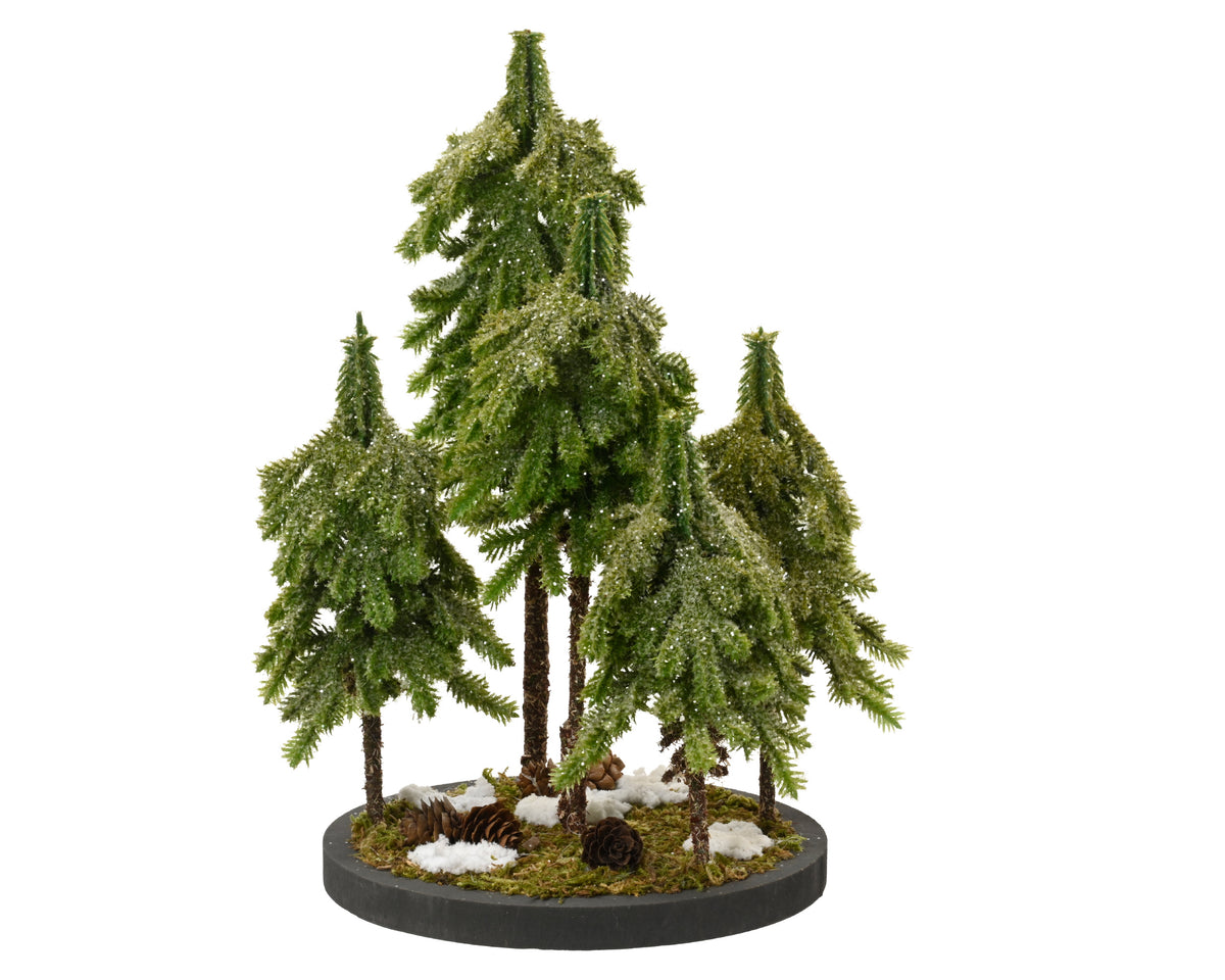 Centrotavola Alberi di natale merry fir glitter| Rohome