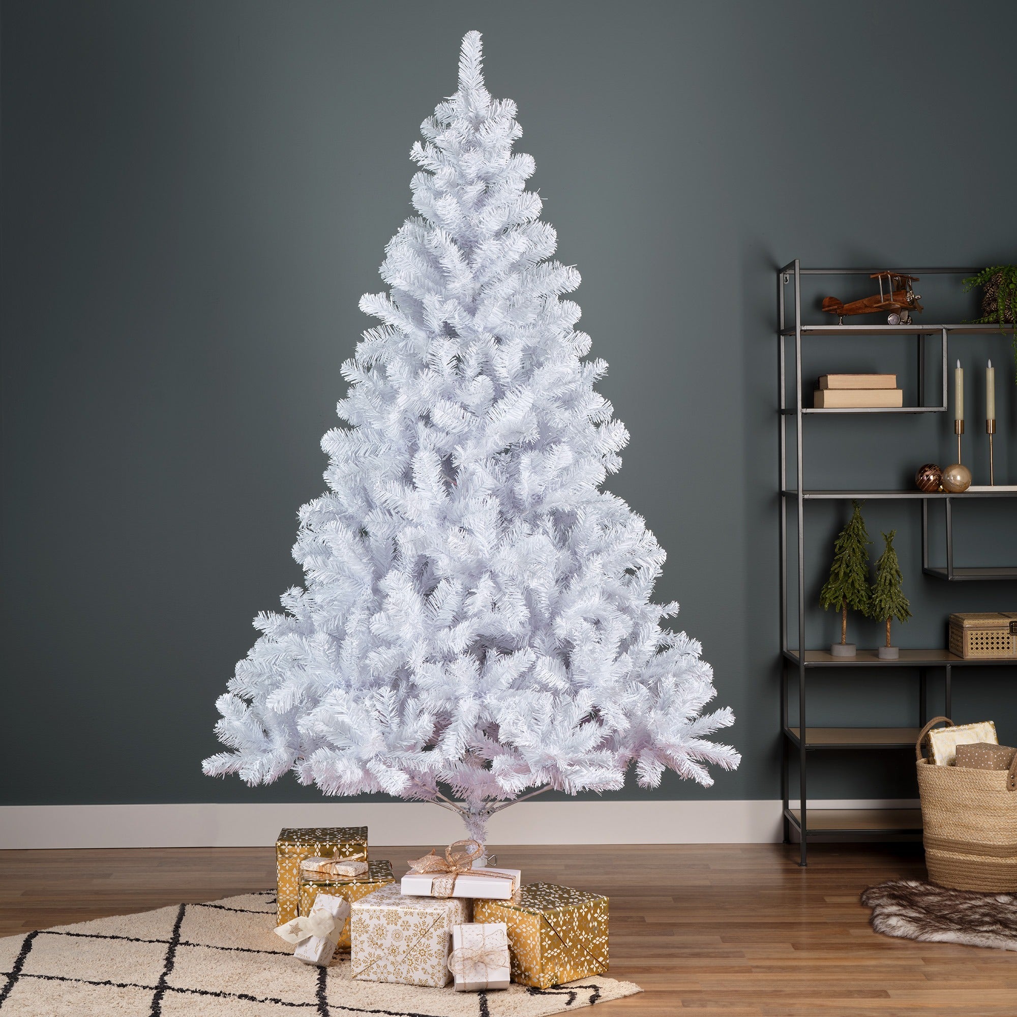 Albero di natale pino imperiale H.210cm bianco | rohome