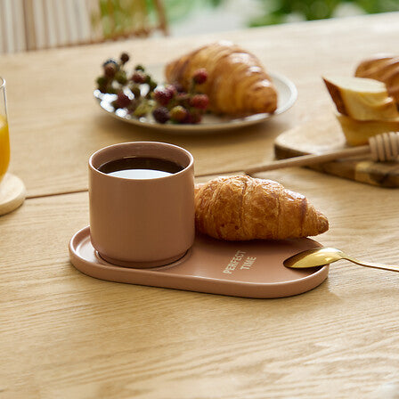 Set 2 Mug da caffè o capuccino con piattino | Rohome