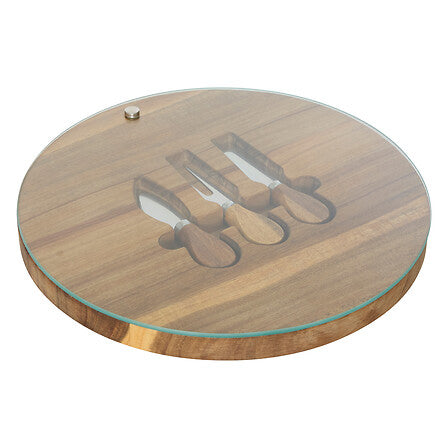 Tagliere per formaggi con utensili rotondo | Rohome