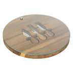 Tagliere per formaggi con utensili rotondo | Rohome
