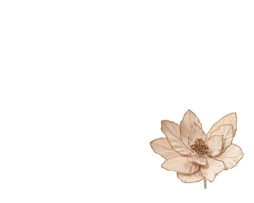 Fiore artificiale  in velluto d. 28cm  | rohome