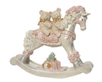 Cavallo a dondolo con coppia di orsetti | Rohome