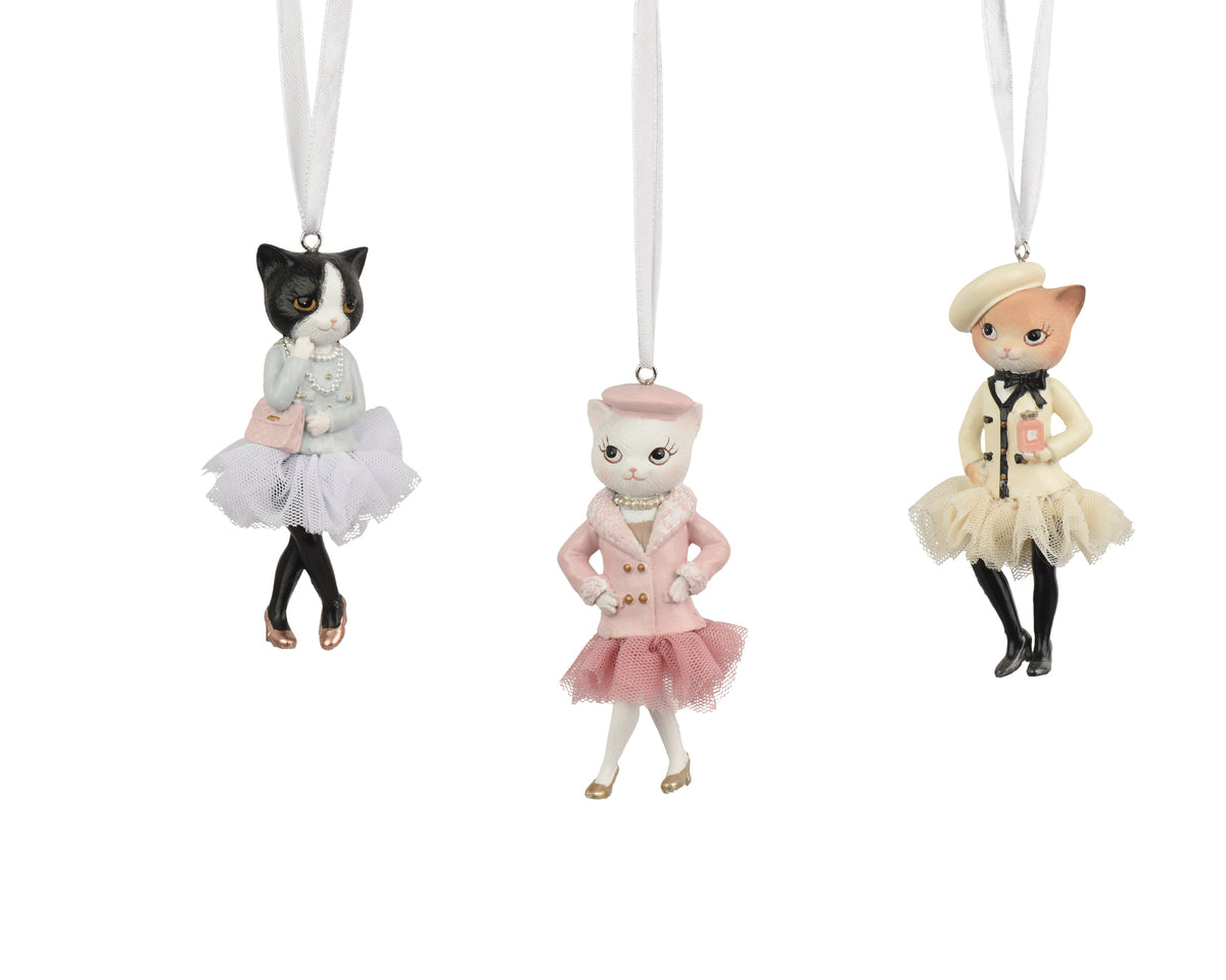 Decorazione Pendente gatta fashion in polyresina | Rohome