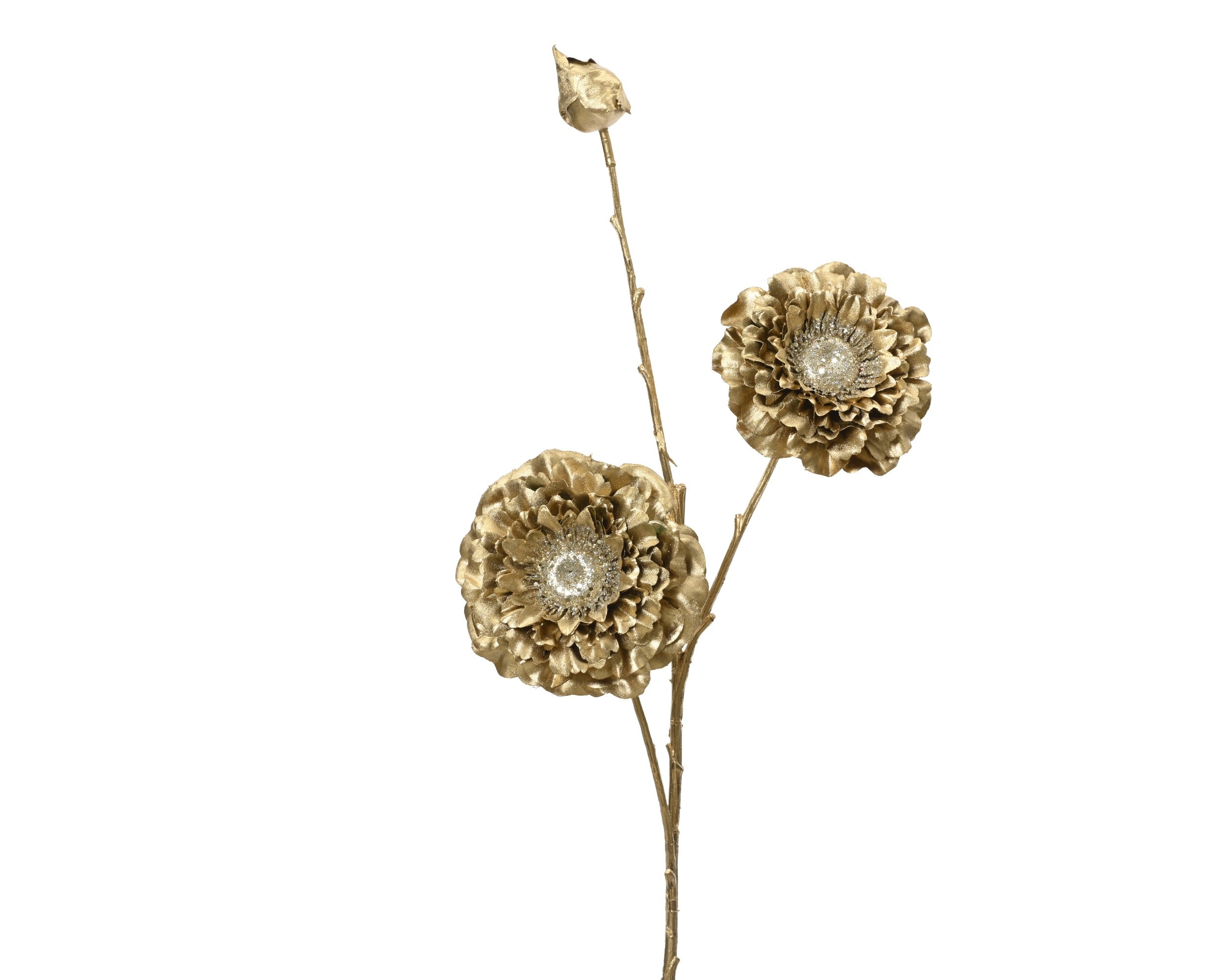 Ramo zinnia colore oro h.74 cm| rohome