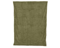 Plaid in velluto con righe colore verde 170 cm | Rohome