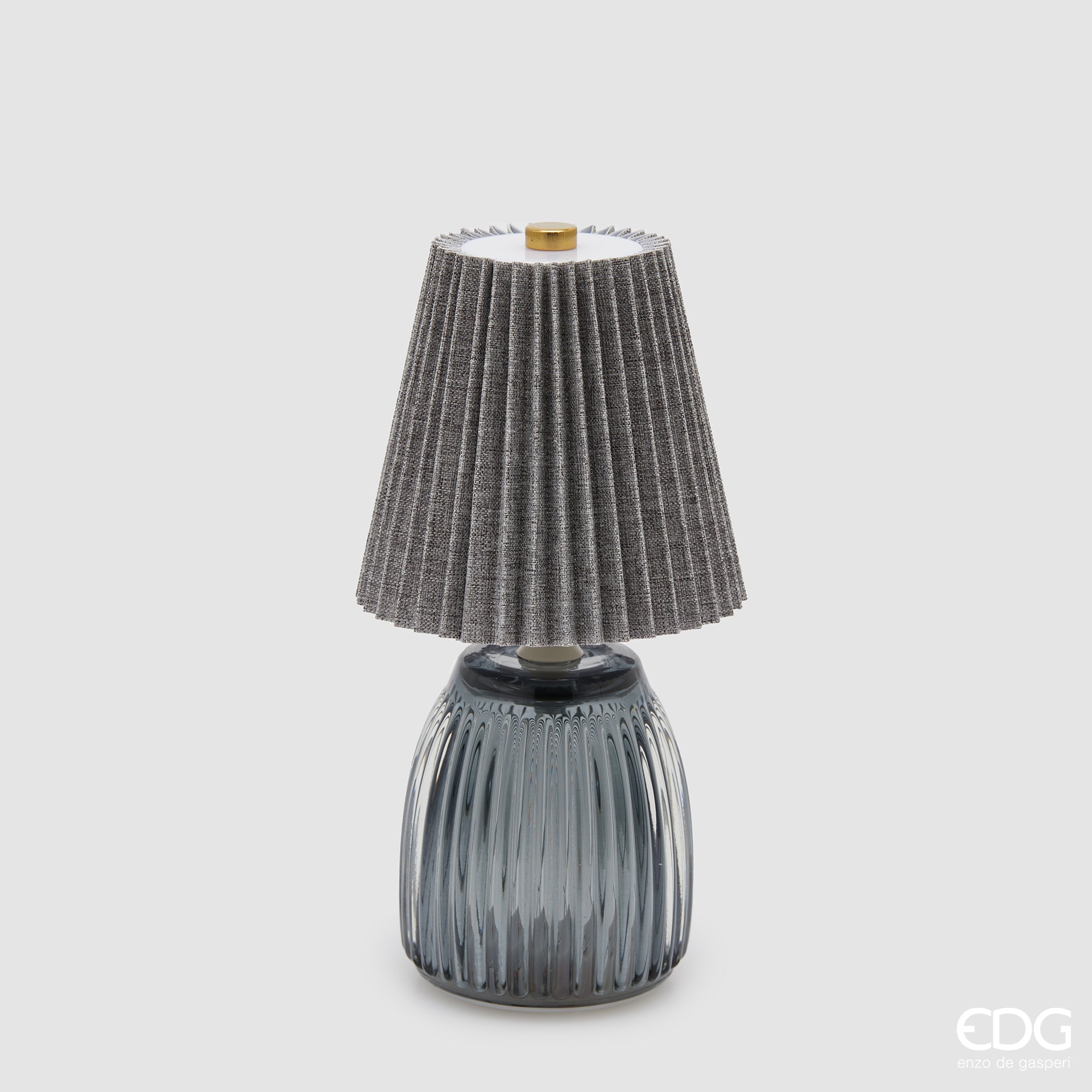 Edg - Lampada da tavolo plisse led grey | Rohome