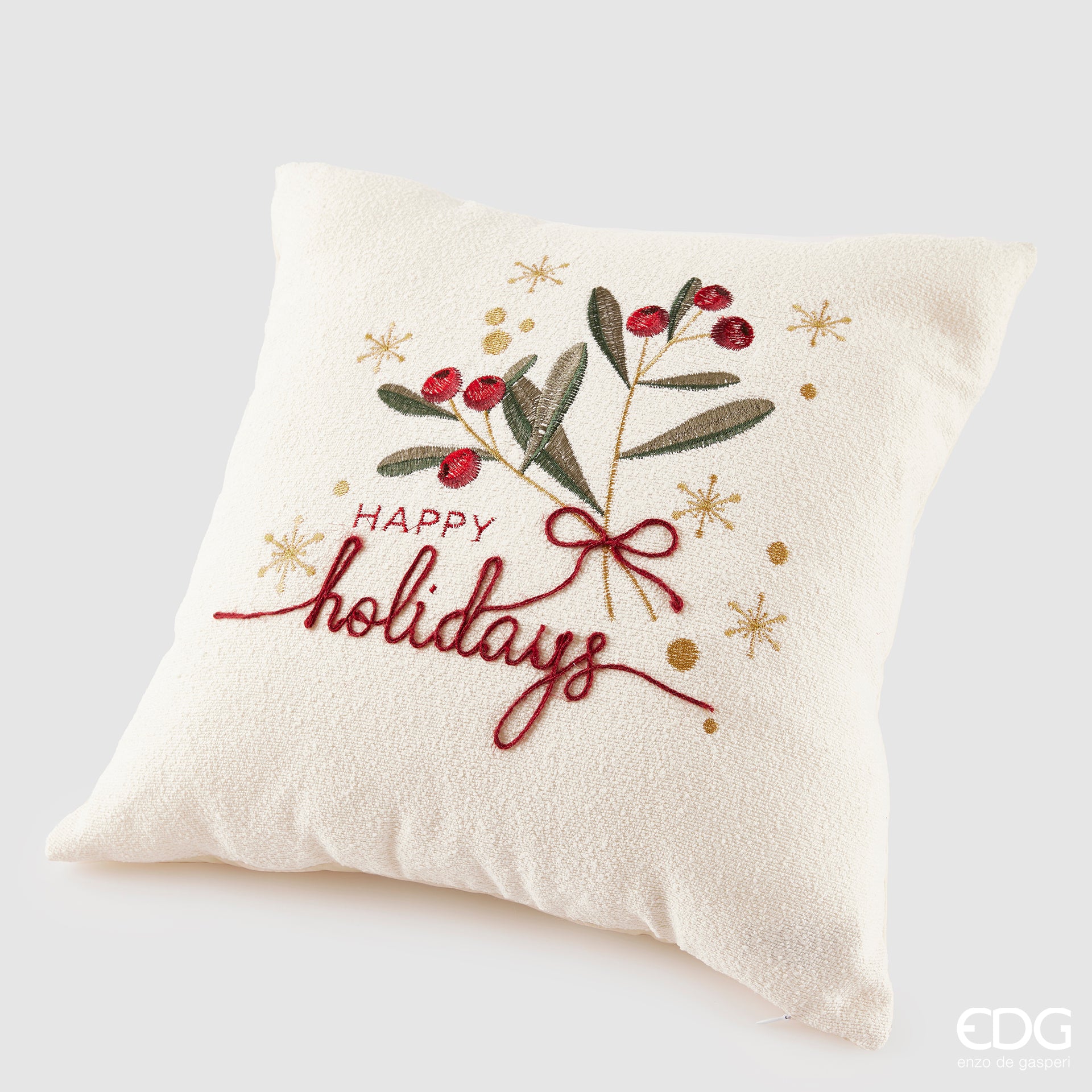 Cuscino vischio quadrato cotone e velluto | Rohome