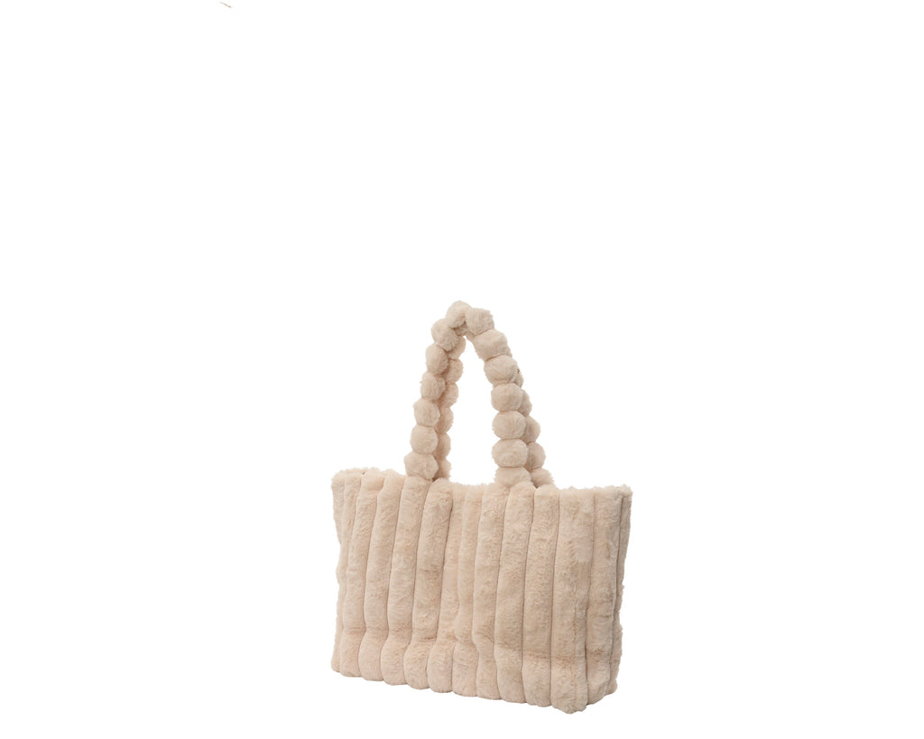 Borsa in velluto effetto righe con chiusura magnetica | Rohome