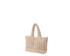 Borsa in velluto effetto righe con chiusura magnetica | Rohome
