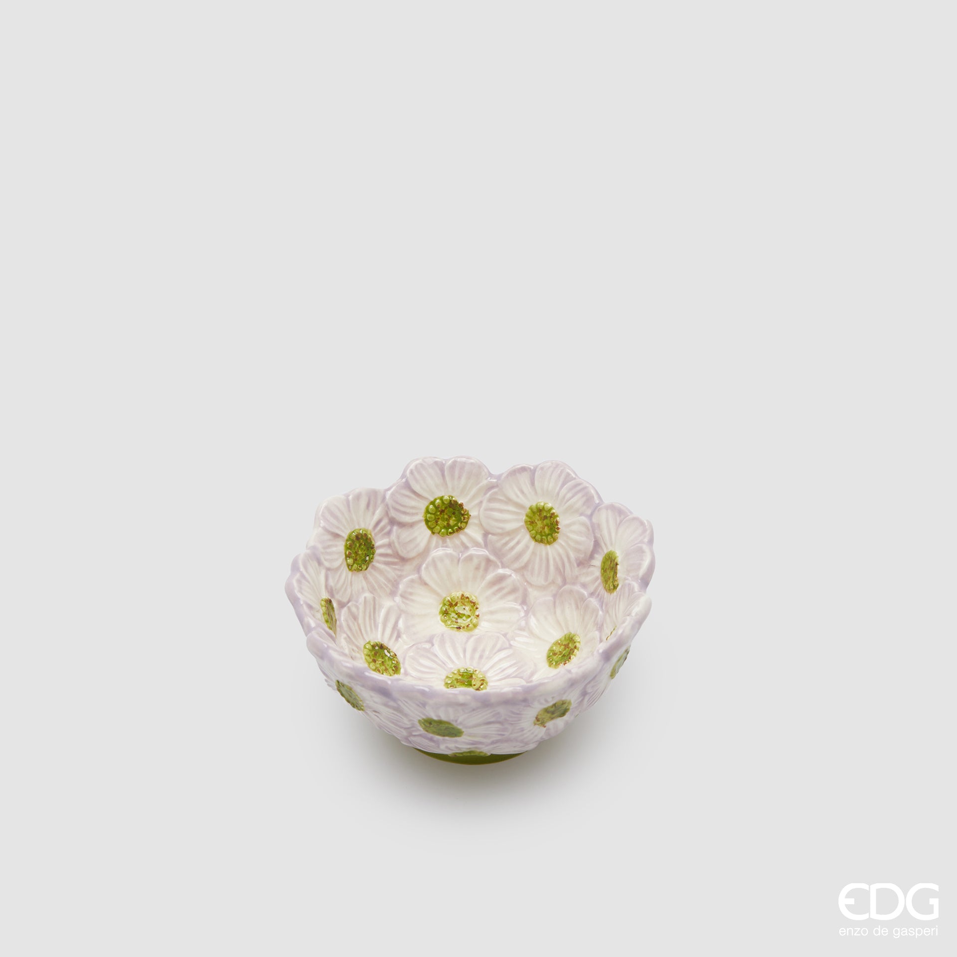 Edg - ciotola fiori rotondo in ceramica d.10cm lilla | Rohome