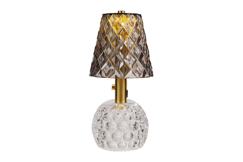 Lampada da tavolo led ricaricabile colore fumè | Rohome