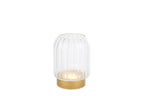 Vaso Lampada da tavolo led in vetro trasparente h.12.5cm| Rohome