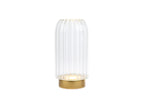 Vaso Lampada da tavolo led in vetro trasparente h.18cm | Rohome