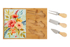 Tagliere formaggi in legno e ceramica con posate  | Rohome