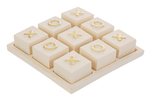 Bomboniera Gioco tris in resina 12x12cm | Rohome