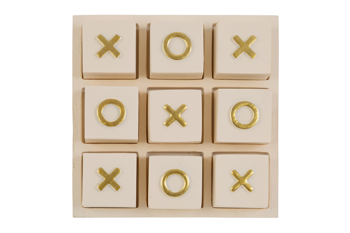 Bomboniera Gioco tris in resina 12x12cm | Rohome