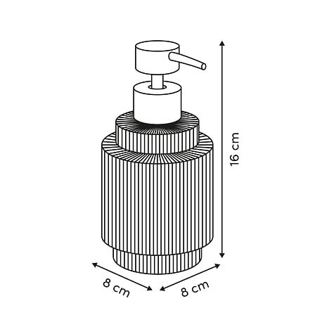 Dispenser di sapone colore ambra in vetro | Rohome