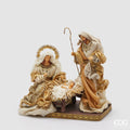 Natività Edg in tessuto beige ed oro h.40cm | Rohome