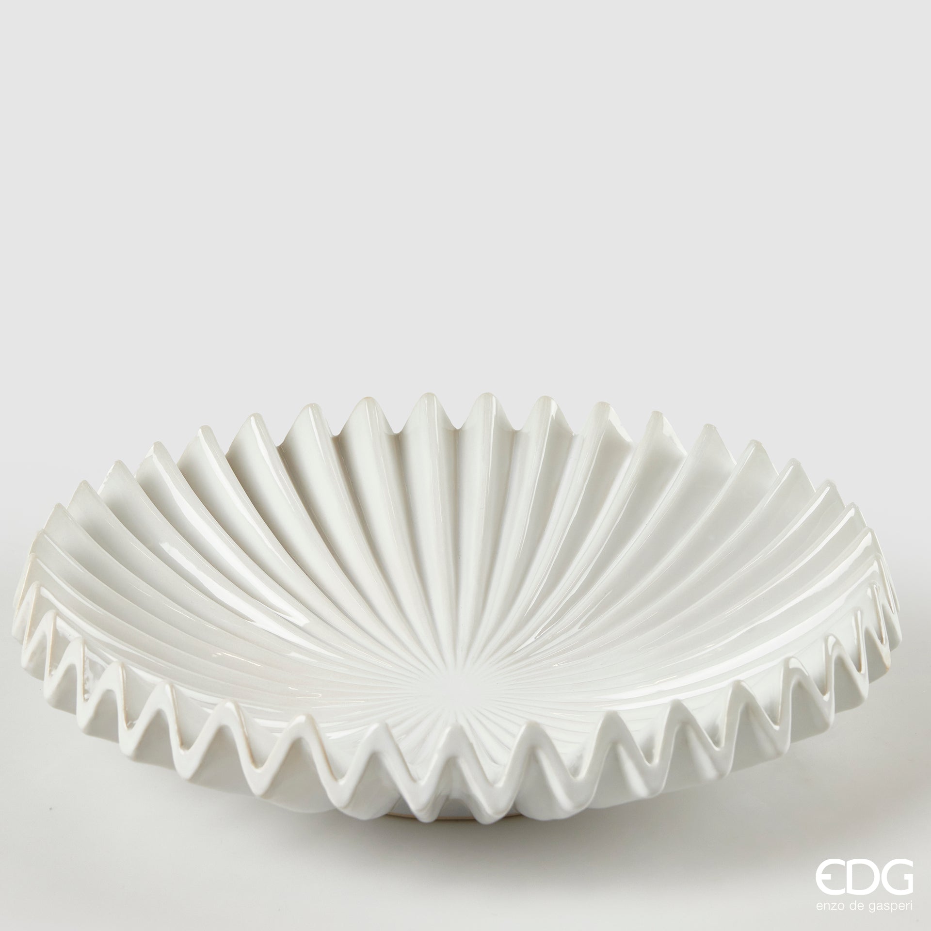Edg - Centrotavola raggiera in ceramica rotondo d 36.5cm | Rohome