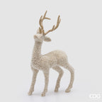 Decorazione figura renna con perle h.51cm | Rohome