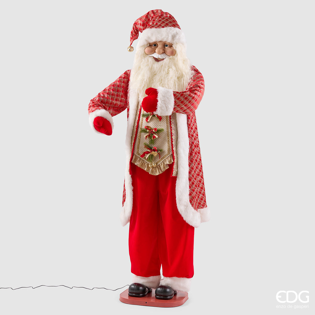 Babbo natale h.180cm con musica e movimento  | rohome