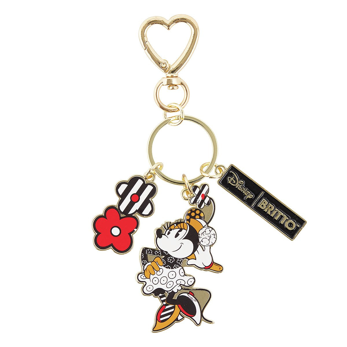 Portachiavi Disney Britto Minnie Mouse – Metallo Dorato Smaltato