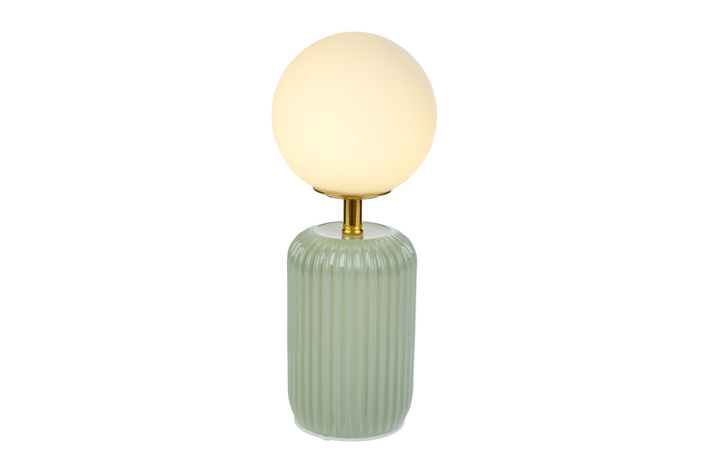 Lampada da tavolo led in vetro colore verde | Rohome