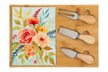 Tagliere formaggi in legno e ceramica con posate  | Rohome