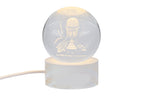Bomboniera lampada prima comunione usb in vetro con scritta | Rohome