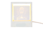 Bomboniera Lampada cubo prima comunione in vetro con scritta | Rohome