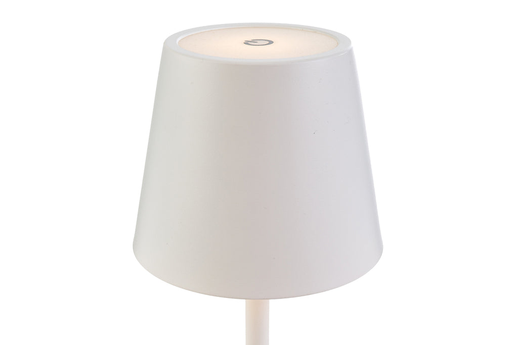 Lampada da tavolo ricaricabile bianca  | Rohome